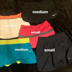 5 Nike Tennis skirts!